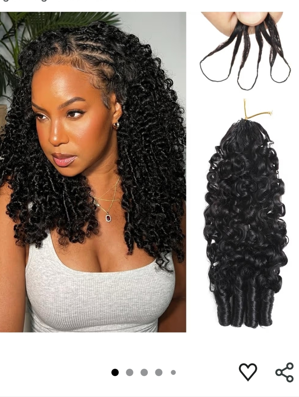 Crochet Hair 16 Inch 60g 16A Burmese Curly